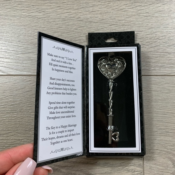 Ganz The Key to a Happy Marriage Decorative Hanging Ornament - Picture 5 of 9